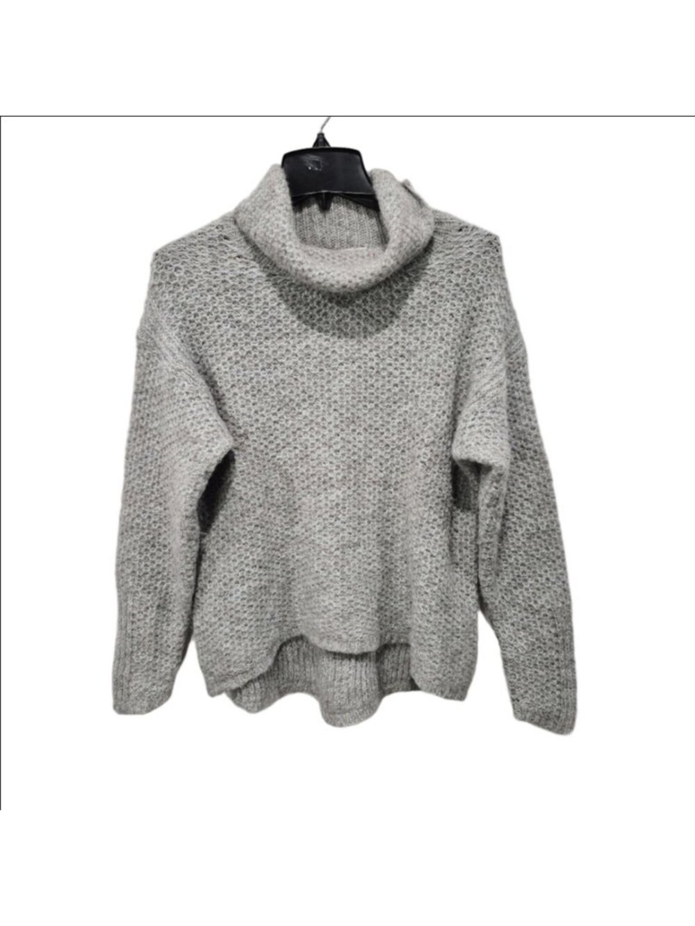 Brochu Walker Superfine Alpaca Turtleneck Gray Blend Sweater